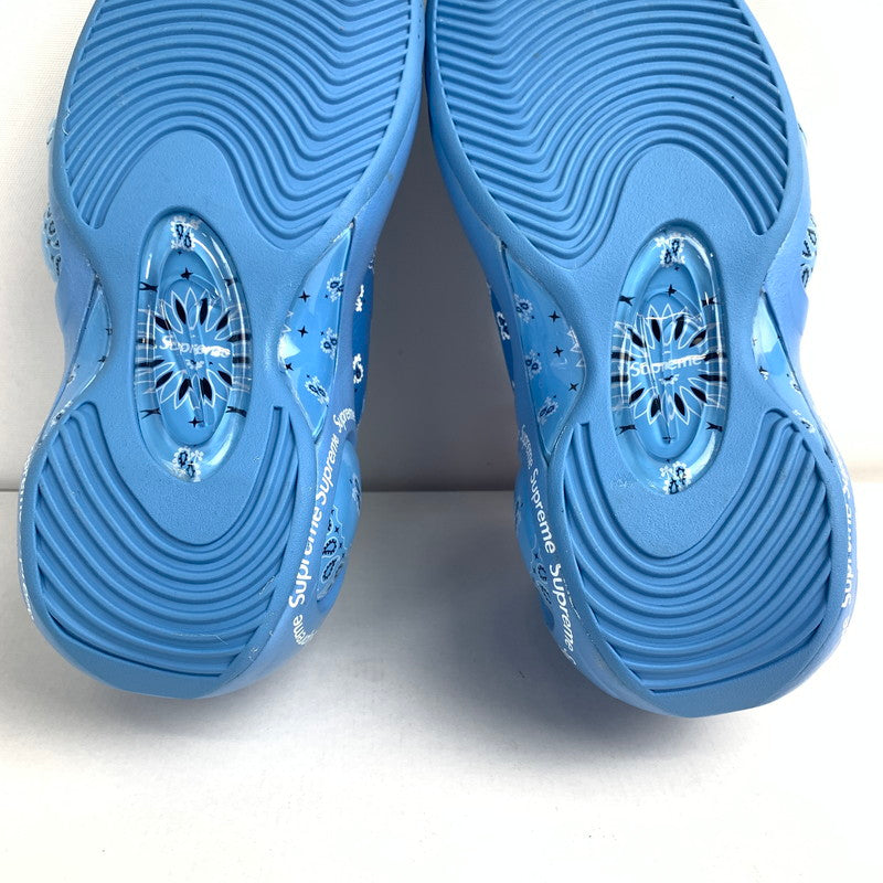 【中古美品】【メンズ】 NIKE×SUPREME ナイキ × シュプリーム AIR ZOOM FLIGHT 95 SP ”UNIVERSITY BLUE WHITE” スニーカー 靴 160-260319-ky-07-fuzh サイズ：27.5 カラー：ブルー 万代Net店