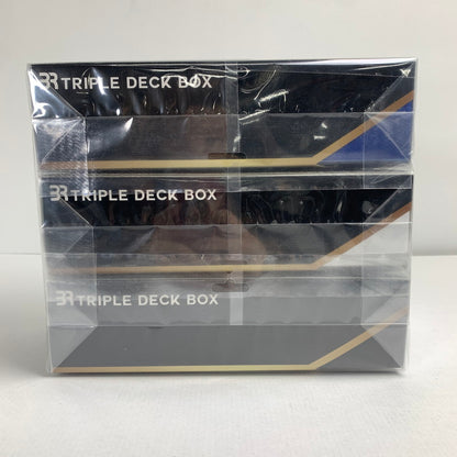 【未使用品】 未開封 BRトリプルデッキBOX ホワイト/ブラック/ブルー 3個セット 081-260319-IO-50-fuz 万代Net店