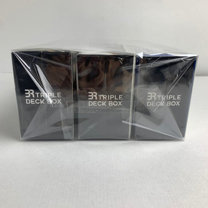 【未使用品】 未開封 BRトリプルデッキBOX ホワイト/ブラック/ブルー 3個セット 081-260319-IO-50-fuz 万代Net店
