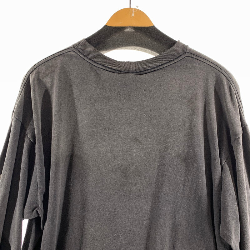 【中古美品】【メンズ】 SAINT MICHAEL セントマイケル SM-MK8-0000-030 SAINT 666 LS T-SHIRT タグ付き 140-260730-ny-01-fuzh サイズ：L カラー：ブラック 万代Net店