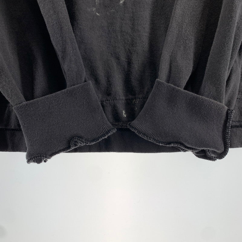 【中古美品】【メンズ】 SAINT MICHAEL セントマイケル SM-MK8-0000-030 SAINT 666 LS T-SHIRT タグ付き 140-260730-ny-01-fuzh サイズ：L カラー：ブラック 万代Net店