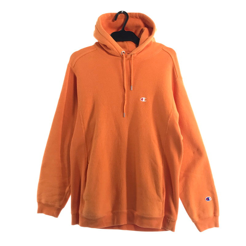 【中古品】【メンズ】 CHAMPION チャンピョン REVERSE WEAVE HOODIE フーディー パーカー スェット カラーオレンジ SIZE:M 148-260802-ky-13-fuzh 万代Net店