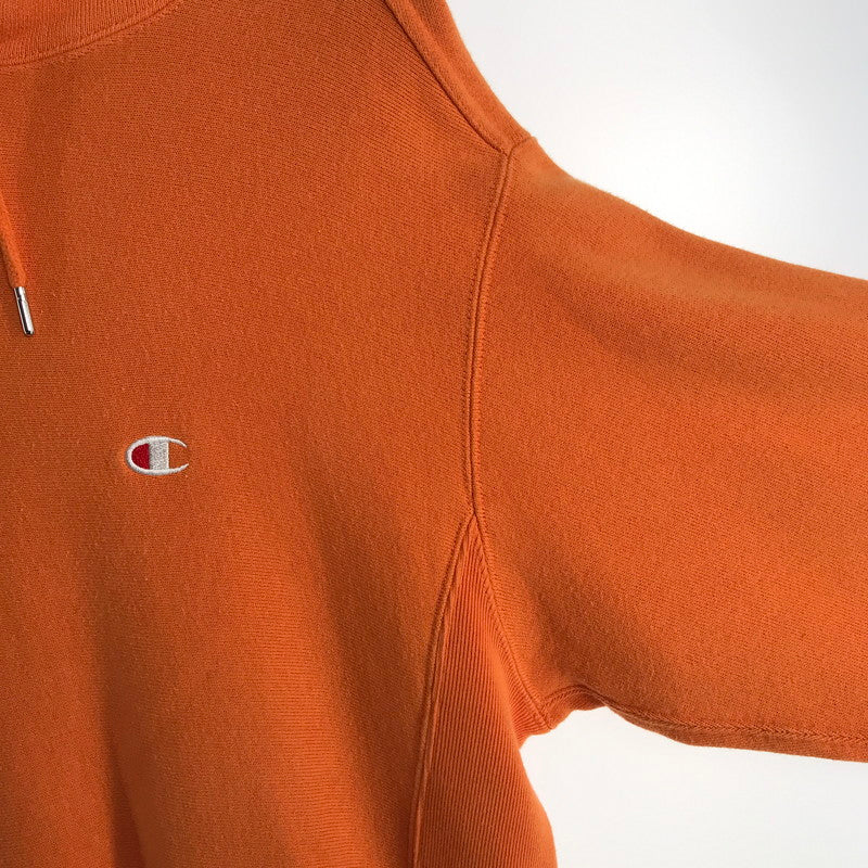 【中古品】【メンズ】 CHAMPION チャンピョン REVERSE WEAVE HOODIE フーディー パーカー スェット カラーオレンジ SIZE:M 148-260802-ky-13-fuzh 万代Net店