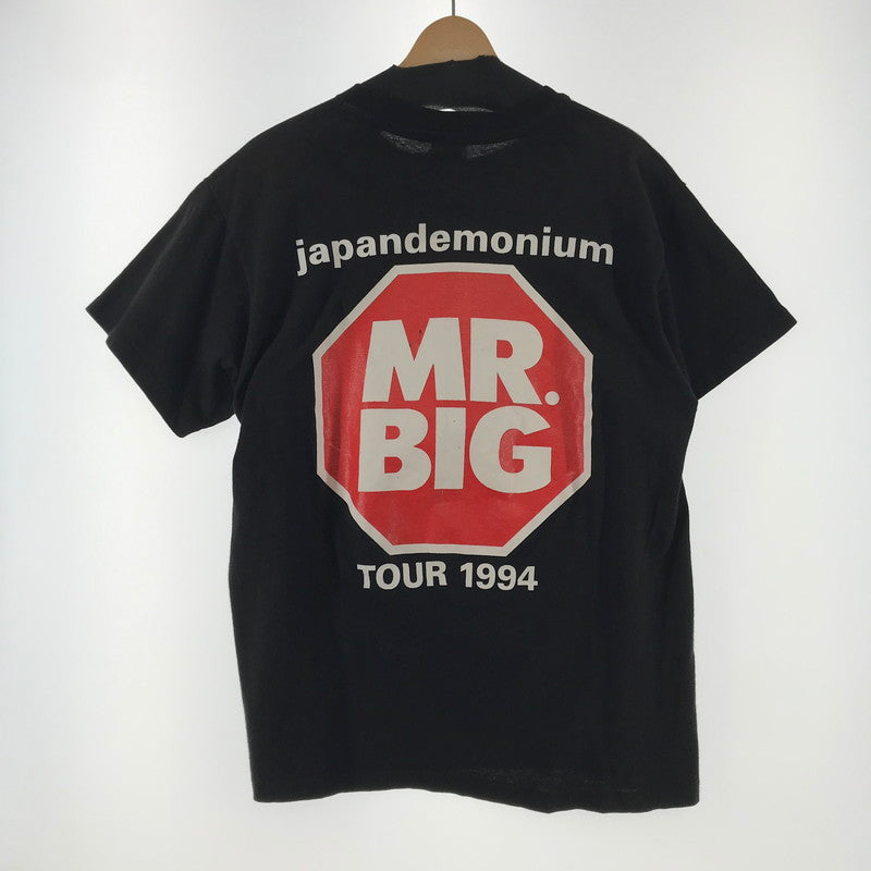 【中古品】【メンズ】 MR BIG ミスタービッグ JAPANDEMONIUM TOUR 1994 S.S TEE ツアー Tシャツ 145-260416-ky-16-fuz サイズ：L カラー：ブラック 万代Net店