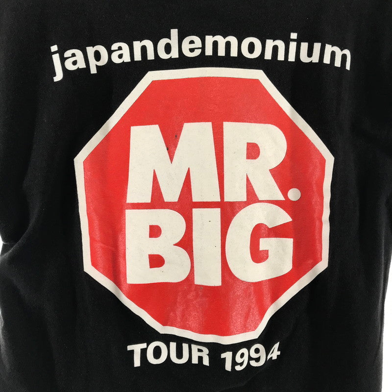 【中古品】【メンズ】 MR BIG ミスタービッグ JAPANDEMONIUM TOUR 1994 S.S TEE ツアー Tシャツ 145-260416-ky-16-fuz サイズ：L カラー：ブラック 万代Net店