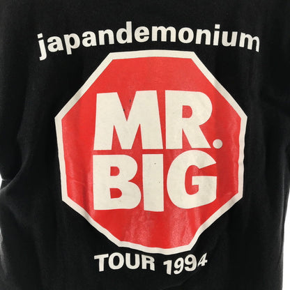 【中古品】【メンズ】 MR BIG ミスタービッグ JAPANDEMONIUM TOUR 1994 S.S TEE ツアー Tシャツ 145-260416-ky-16-fuz サイズ：L カラー：ブラック 万代Net店