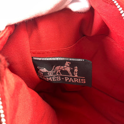 【中古品】 HERMES エルメス ドーヴィル ミニハンド ポーチ RED ※汚れ・使用感有 ポーチ 183-260729-io-30-fuzh 万代Net店
