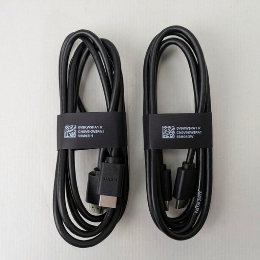 【未使用品】 HDMIケーブル 1.8m 2本セット HDMI1.4規格 Dell Plus S2425HSM付属品 ディスプレイ テレビ 4K 088-260327-VT-87-fuz 万代Net店