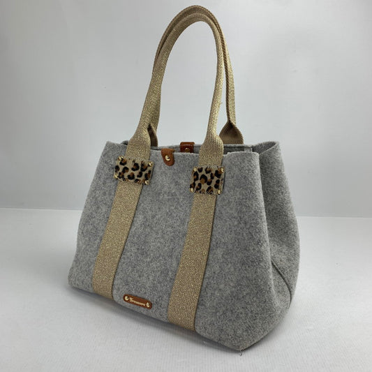 【中古品】【レディース】 TOPKAPI トプカピ トートバッグ GRAY フェルト カバン トート バッグ かばん ※色ムラ有 188-260803-io-17-fuzh 万代Net店