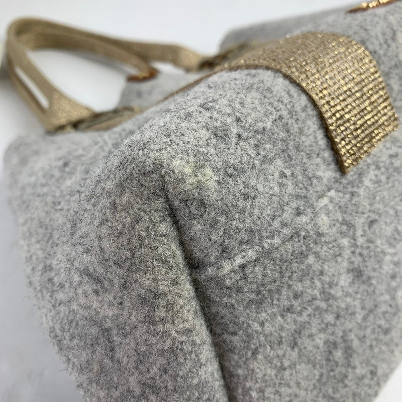 【中古品】【レディース】 TOPKAPI トプカピ トートバッグ GRAY フェルト カバン トート バッグ かばん ※色ムラ有 188-260803-io-17-fuzh 万代Net店