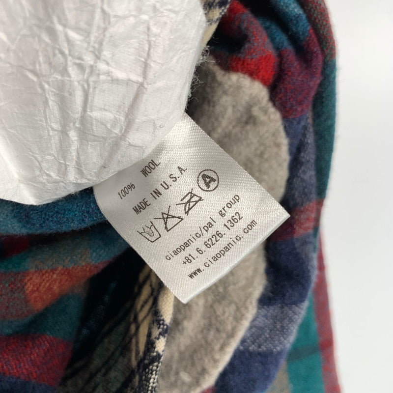 【中古品】【メンズ】 PENDLETON ペンドルトン 70'S WOOL CHECK SHIRT 切替チェック ウール 長袖 チェック シャツ トップス 古着 145-260608-mh-06-fuzh サイズ：L カラー：チェック 万代Net店
