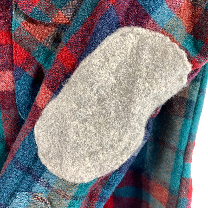 【中古品】【メンズ】 PENDLETON ペンドルトン 70'S WOOL CHECK SHIRT 切替チェック ウール 長袖 チェック シャツ トップス 古着 145-260608-mh-06-fuzh サイズ：L カラー：チェック 万代Net店