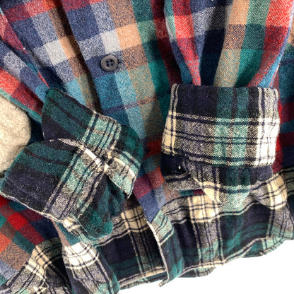 【中古品】【メンズ】 PENDLETON ペンドルトン 70'S WOOL CHECK SHIRT 切替チェック ウール 長袖 チェック シャツ トップス 古着 145-260608-mh-06-fuzh サイズ：L カラー：チェック 万代Net店