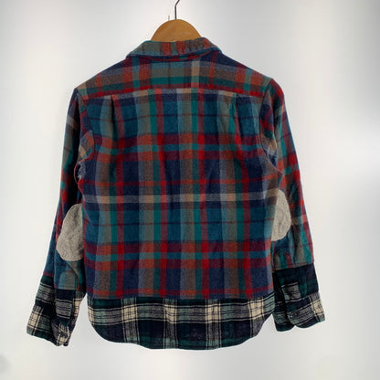 【中古品】【メンズ】 PENDLETON ペンドルトン 70'S WOOL CHECK SHIRT 切替チェック ウール 長袖 チェック シャツ トップス 古着 145-260608-mh-06-fuzh サイズ：L カラー：チェック 万代Net店