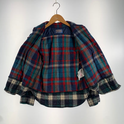 【中古品】【メンズ】 PENDLETON ペンドルトン 70'S WOOL CHECK SHIRT 切替チェック ウール 長袖 チェック シャツ トップス 古着 145-260608-mh-06-fuzh サイズ：L カラー：チェック 万代Net店