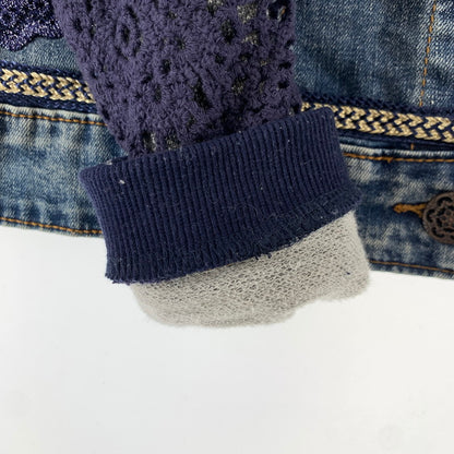 【中古品】【レディース】 DESIGUAL デシグアル 17WWED39 デニムジャケット 170-260424-ky-05-fuz サイズ：40 カラー：インディゴ 万代Net店