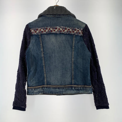 【中古品】【レディース】 DESIGUAL デシグアル 17WWED39 デニムジャケット 170-260424-ky-05-fuz サイズ：40 カラー：インディゴ 万代Net店
