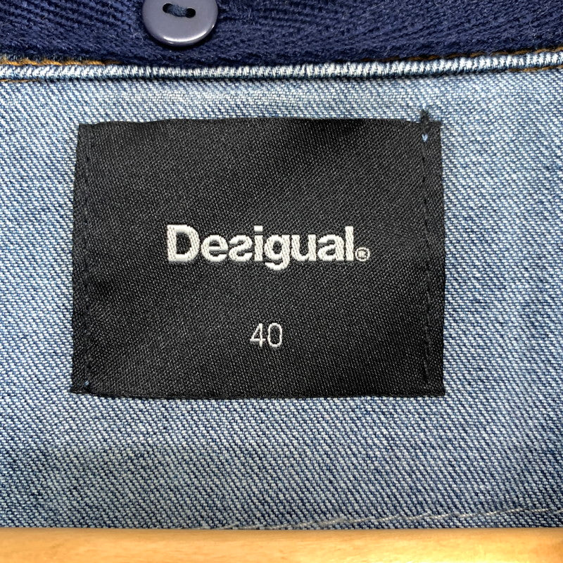 【中古品】【レディース】 DESIGUAL デシグアル 17WWED39 デニムジャケット 170-260424-ky-05-fuz サイズ：40 カラー：インディゴ 万代Net店
