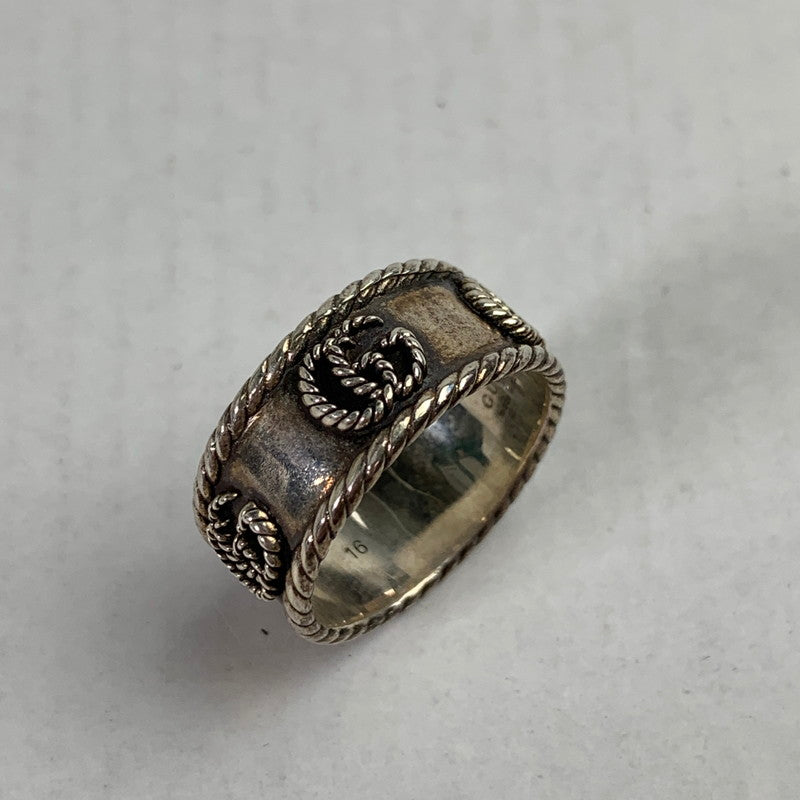 【中古品】【メンズ】 GUCCI グッチ ダブルG ツイストリング 指輪 リング 182-260323-mh-13-fuz サイズ：16号 16号 万代Net店