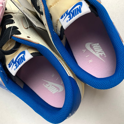 【中古美品】【メンズ】 NIKE ナイキ DM7866-104 FRAGMENT DESIGN×TRAVIS SCOTT AIR JORDAN 1 LOW フラグメント デザイン × トラヴィス・スコット × エアジョーダン 1 ロー OG スニーカー 靴 シューズ 160-260323-mh-12-fuz サイズ：28 カラー：ホワイト ブルー 万代Net店