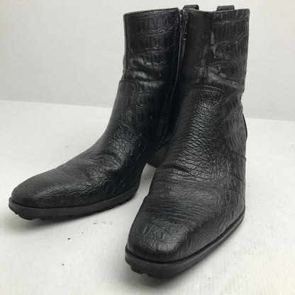 【中古品】【レディース】 YOSUKE ヨースケ ロング ノーズ ヒール アップ ブーツ サイドZIP 靴 165-260728-mh-08-fuzh サイズ：25.5cm カラー：ブラック 万代Net店