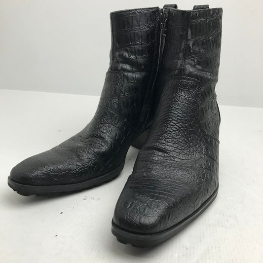 【中古品】【レディース】 YOSUKE ヨースケ ロング ノーズ ヒール アップ ブーツ サイドZIP 靴 165-260728-mh-08-fuzh サイズ：25.5cm カラー：ブラック 万代Net店