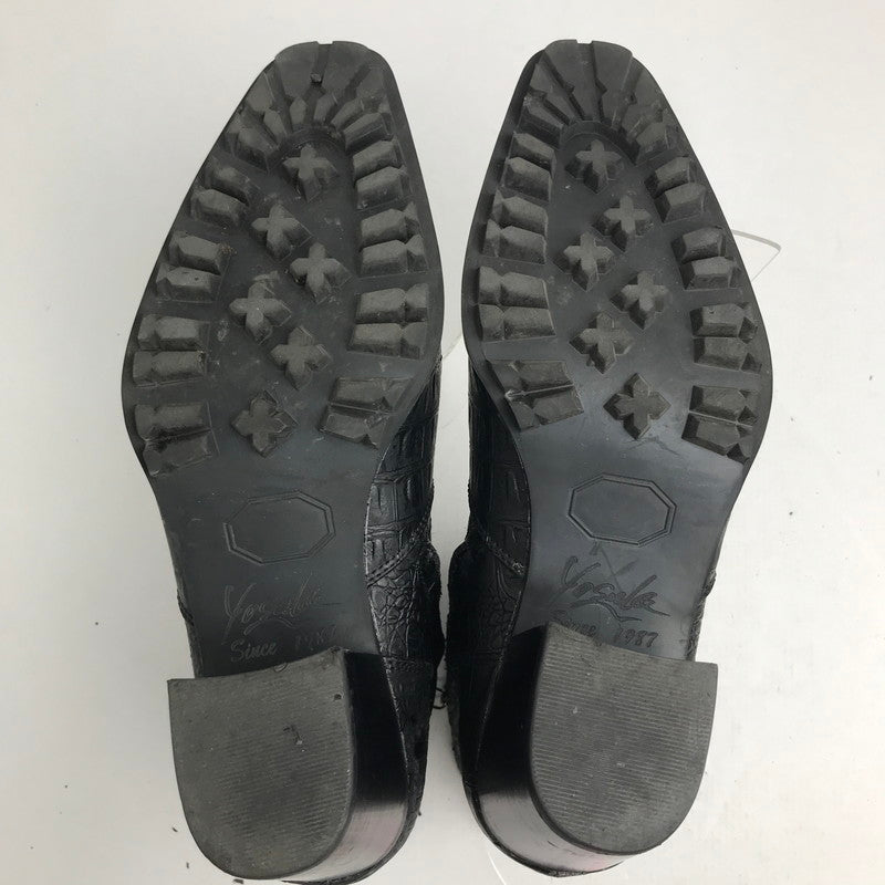 【中古品】【レディース】 YOSUKE ヨースケ ロング ノーズ ヒール アップ ブーツ サイドZIP 靴 165-260728-mh-08-fuzh サイズ：25.5cm カラー：ブラック 万代Net店
