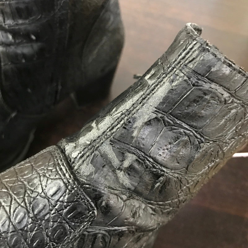 【中古品】【レディース】 YOSUKE ヨースケ ロング ノーズ ヒール アップ ブーツ サイドZIP 靴 165-260728-mh-08-fuzh サイズ：25.5cm カラー：ブラック 万代Net店