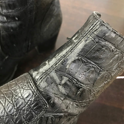 【中古品】【レディース】 YOSUKE ヨースケ ロング ノーズ ヒール アップ ブーツ サイドZIP 靴 165-260728-mh-08-fuzh サイズ：25.5cm カラー：ブラック 万代Net店