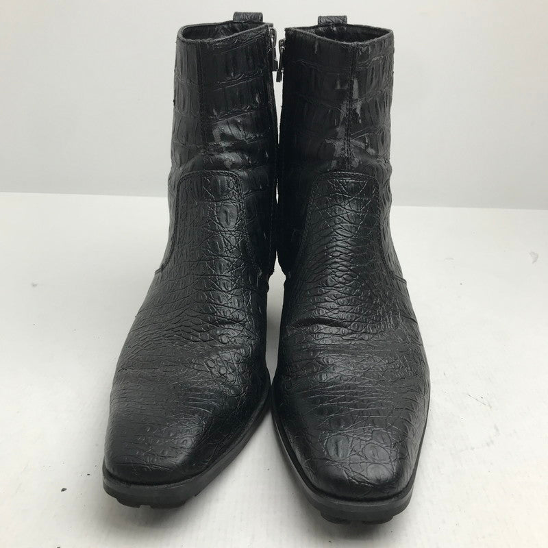 【中古品】【レディース】 YOSUKE ヨースケ ロング ノーズ ヒール アップ ブーツ サイドZIP 靴 165-260728-mh-08-fuzh サイズ：25.5cm カラー：ブラック 万代Net店