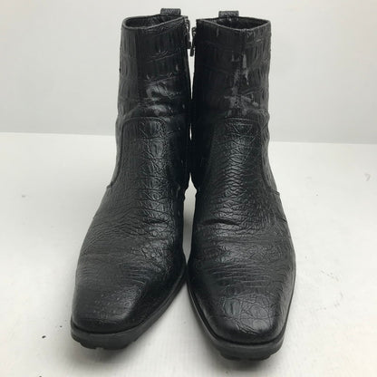 【中古品】【レディース】 YOSUKE ヨースケ ロング ノーズ ヒール アップ ブーツ サイドZIP 靴 165-260728-mh-08-fuzh サイズ：25.5cm カラー：ブラック 万代Net店
