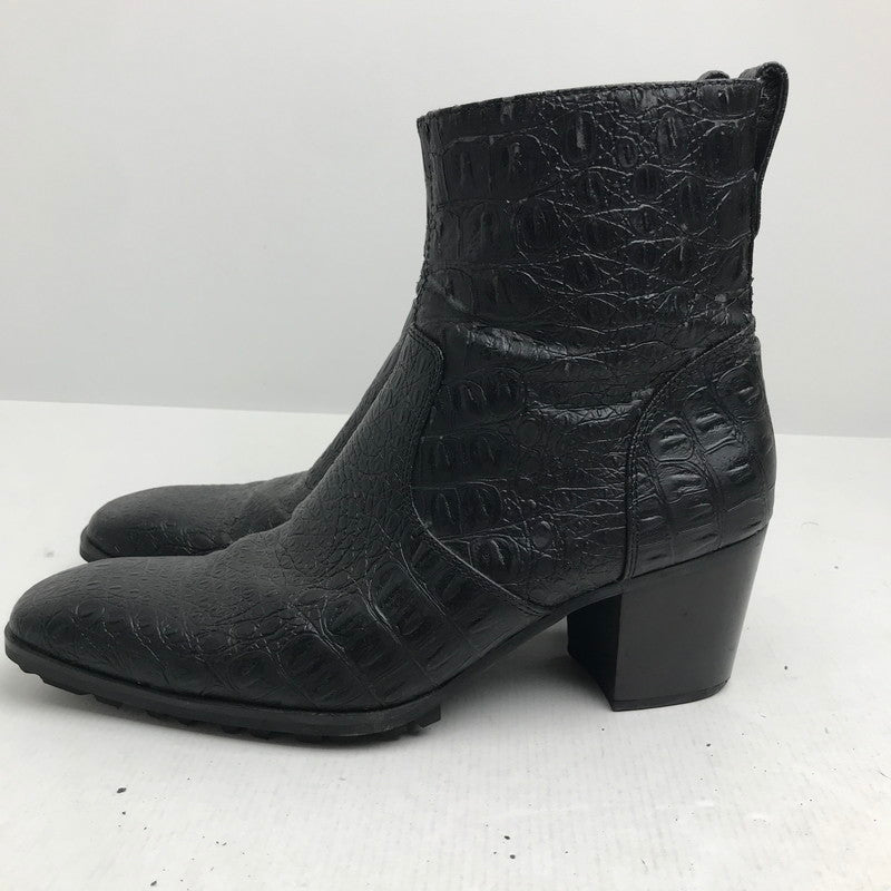 【中古品】【レディース】 YOSUKE ヨースケ ロング ノーズ ヒール アップ ブーツ サイドZIP 靴 165-260728-mh-08-fuzh サイズ：25.5cm カラー：ブラック 万代Net店