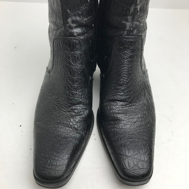 【中古品】【レディース】 YOSUKE ヨースケ ロング ノーズ ヒール アップ ブーツ サイドZIP 靴 165-260728-mh-08-fuzh サイズ：25.5cm カラー：ブラック 万代Net店