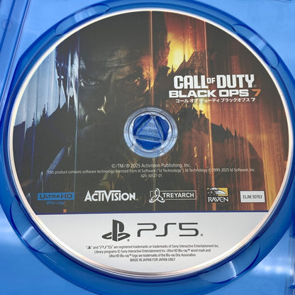 【中古美品】 Call of Duty : Black Ops7 コール オブ デューティ ブラックオプス セブン - PS5 [CERO区分_Z / 18歳以上対象] 026-260429-ky-25-fuz 万代Net店