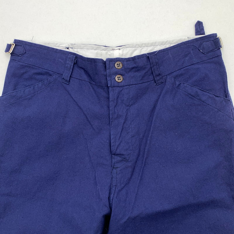 【中古品】【メンズ】 USED フレンチチャイナ ワークパンツ ミリタリ― ボトムス 古着 156-260411-gm-46-fuz サイズ：54 カラー：ブルー 万代Net店