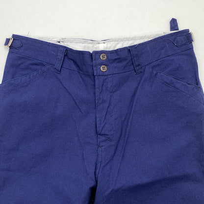 【中古品】【メンズ】 USED フレンチチャイナ ワークパンツ ミリタリ― ボトムス 古着 156-260411-gm-46-fuz サイズ：54 カラー：ブルー 万代Net店