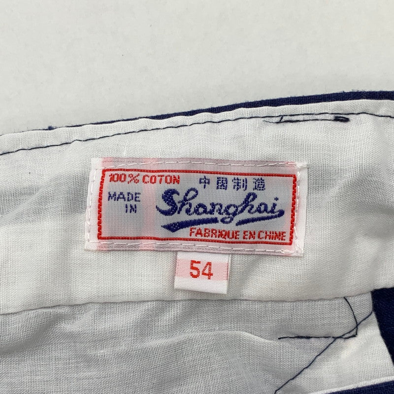 【中古品】【メンズ】 USED フレンチチャイナ ワークパンツ ミリタリ― ボトムス 古着 156-260411-gm-46-fuz サイズ：54 カラー：ブルー 万代Net店