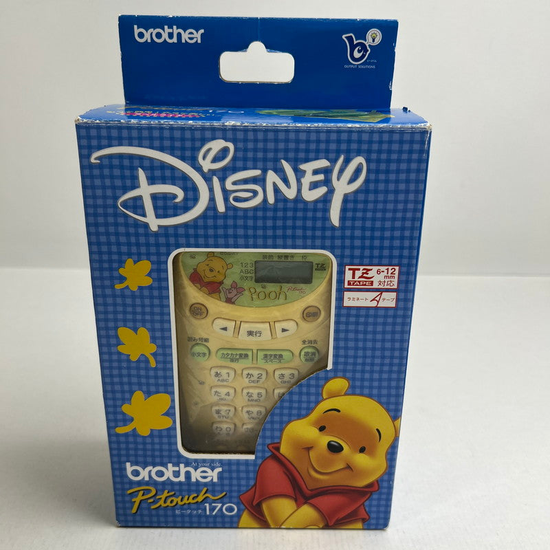 【現状渡し品】 brother ブラザー P-touch 170 プーさん ラベルライター テープカセット付 PT-170 096-260713-MO-02-fuz 万代Net店