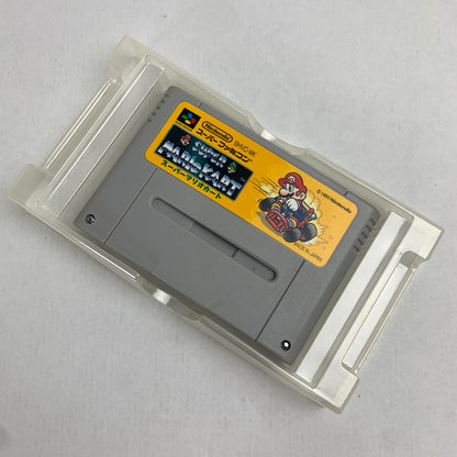 【中古品】 SFC スーパーマリオカート スーパーファミコン レトロゲーム マリオ 動作確認済 ※ソフト日焼け・取説・箱傷み 023-260718-io-47-fuzh 万代Net店