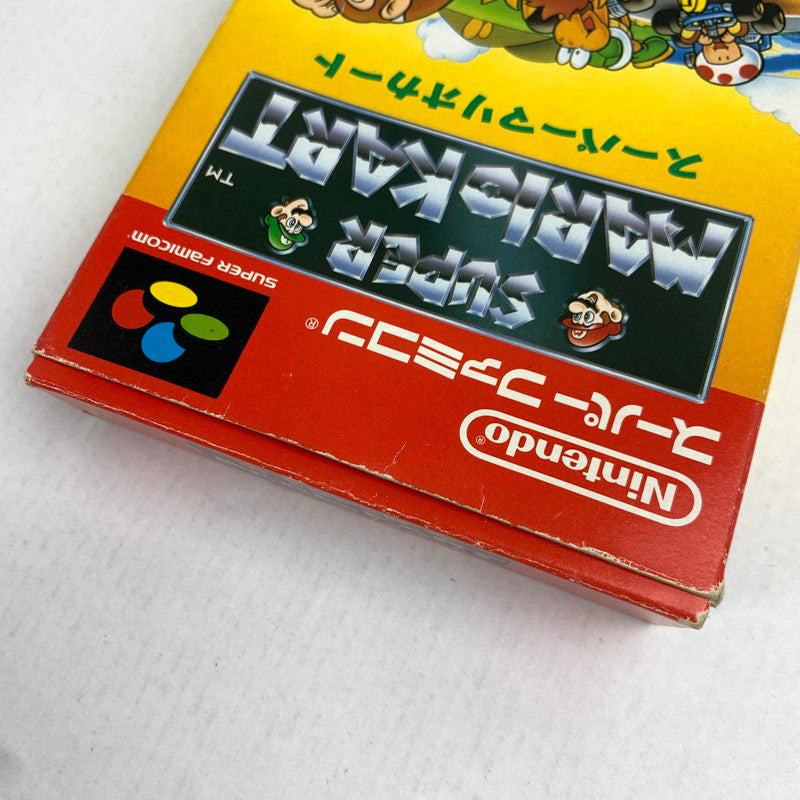 【中古品】 SFC スーパーマリオカート スーパーファミコン レトロゲーム マリオ 動作確認済 ※ソフト日焼け・取説・箱傷み 023-260718-io-47-fuzh 万代Net店