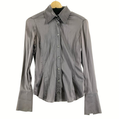 【中古品】【レディース】 GUCCI グッチ シルクシャツ レディース パープル 38サイズ ボタン取れあり・汚れ色抜けあり 170-260509-io-51-fuzh 万代Net店