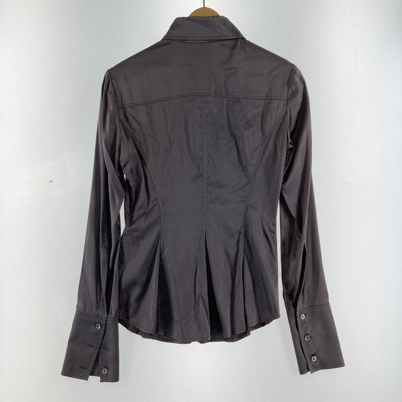 【中古品】【レディース】 GUCCI グッチ シルクシャツ レディース パープル 38サイズ ボタン取れあり・汚れ色抜けあり 170-260509-io-51-fuzh 万代Net店