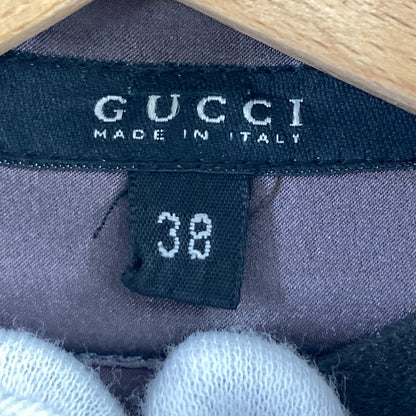【中古品】【レディース】 GUCCI グッチ シルクシャツ レディース パープル 38サイズ ボタン取れあり・汚れ色抜けあり 170-260509-io-51-fuzh 万代Net店