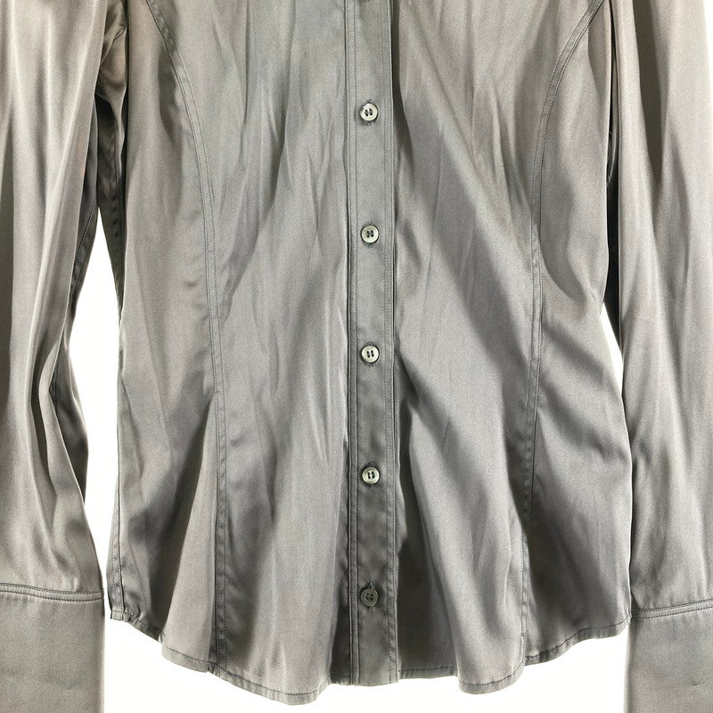 【中古品】【レディース】 GUCCI グッチ シルクシャツ レディース パープル 38サイズ ボタン取れあり・汚れ色抜けあり 170-260509-io-51-fuzh 万代Net店