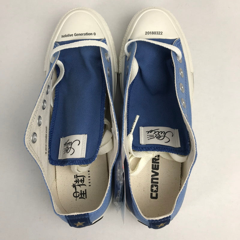 【中古品】 CONVERSE TOKYO × 星街すいせい ALL STAR MC "BLUE" コンバース オールスター スニーカー レディース 23.5cm 053-260413-io-20-fuzh 万代Net店