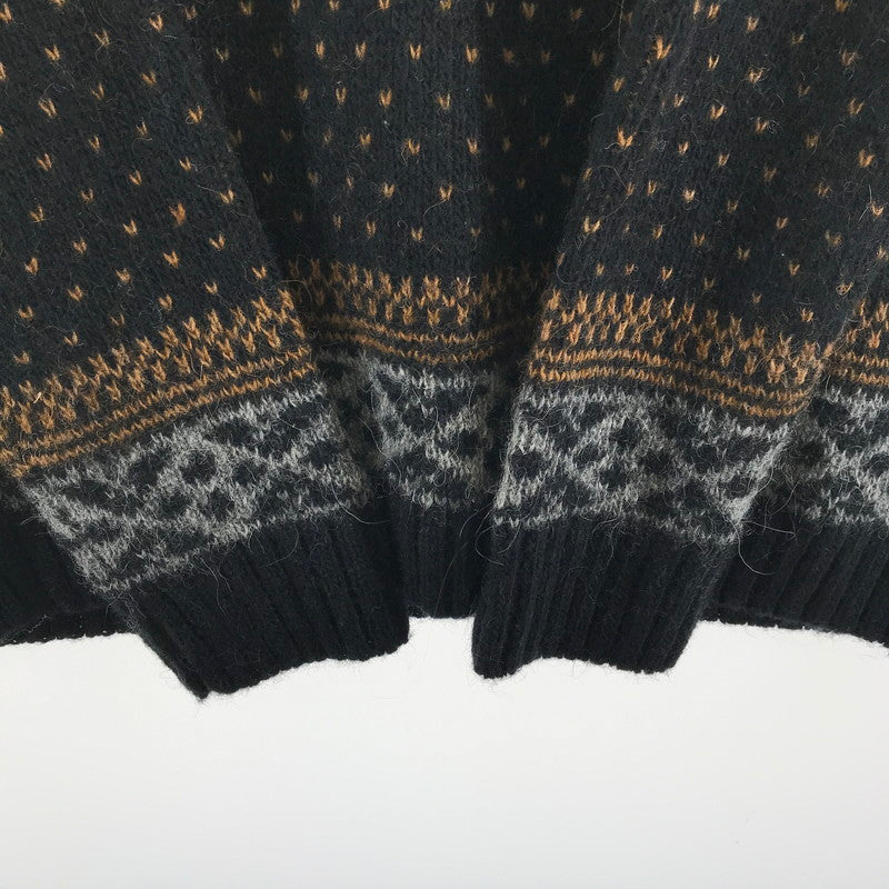 【中古品】【メンズ】 ICEWEAR アイスウェア ニット カラーブラック 総柄 SIZE:S 147-260916-ky-02-fuzh 万代Net店