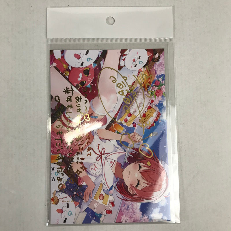 【中古美品】 ホロライブ さくらみこ 誕生日記念2023 直筆サイン入りポストカード 053-260509-io-24-fuzh 万代Net店