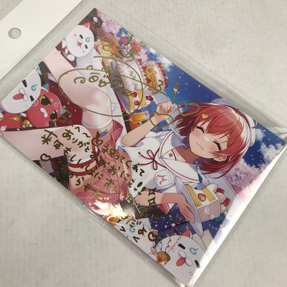 【中古美品】 ホロライブ さくらみこ 誕生日記念2023 直筆サイン入りポストカード 053-260509-io-24-fuzh 万代Net店