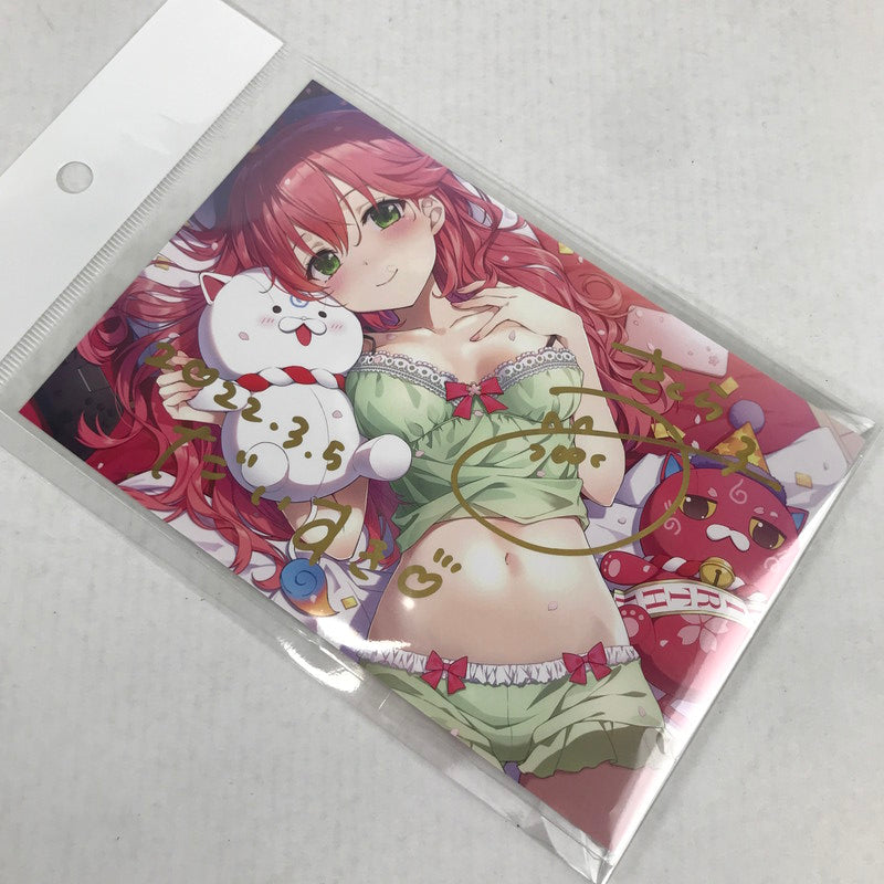 【中古美品】 ホロライブ さくらみこ 誕生日記念2022 直筆サイン入りポストカード 053-260509-io-23-fuzh 万代Net店