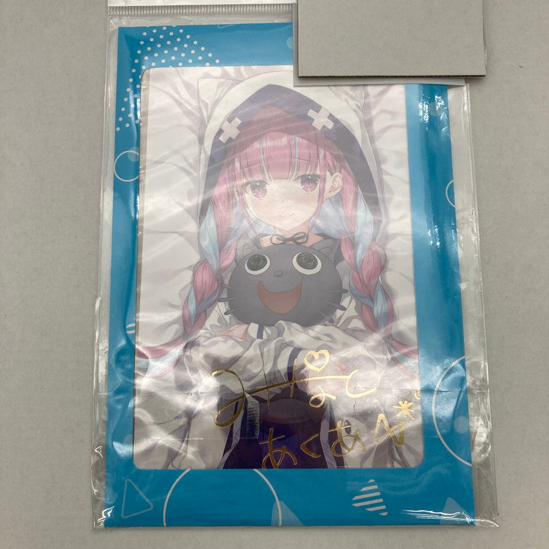 【中古美品】 ホロライブ 湊あくあ 活動4周年記念 箔押し複製サイン入りポストカード 053-260417-ky -63-fuz 万代Net店